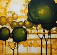 Salman Farooqi, 36 x 36 Inch, Acrylic on Canvas, Landscape Painting, AC-SF-689